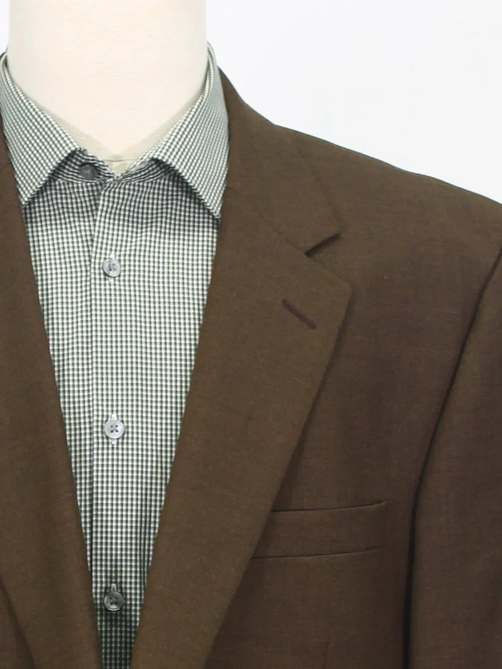 Jos. A. Bank 46L 41x32 Brown Full Suit 2-Button Solid R959